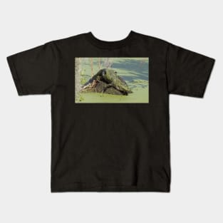 Alligator covered in Duckweed Kids T-Shirt